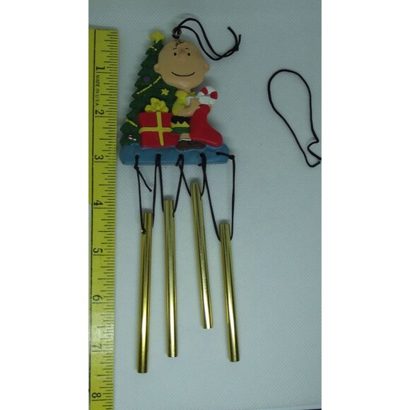 Charlie Brown Christmas Wind Chimes Christmas Tree mini chime stocking resin - Picture 5 of 6